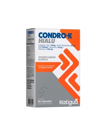CONDRO-K HIALU+MSM+TIPO II+VITS 60CAPS KATIGUA