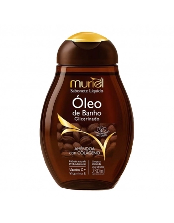 SABONETE LIQ OLEO DE BANHO MURIEL AMENDOA COM COLAGENO 230ML