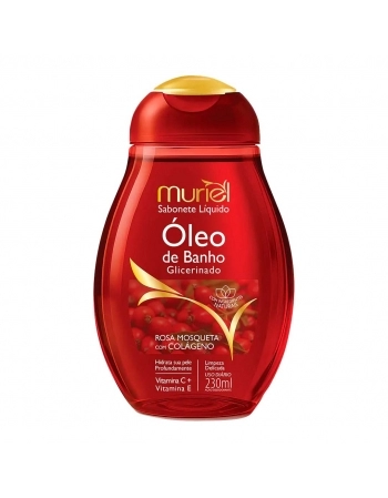 SABONETE LIQ OLEO DE BANHO MURIEL ROSA MOSQUETA C/ COLAGENO 230ML
