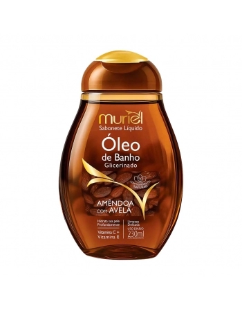 SABONETE LIQ OLEO DE BANHO MURIEL AMENDOA C/ AVELÃ 230ML