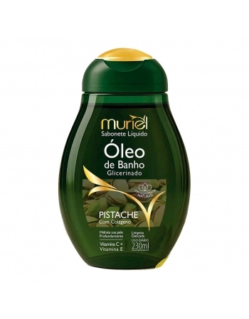 SABONETE LIQ OLEO DE BANHO MURIEL PISTACHE C/ COLAGENO 230ML