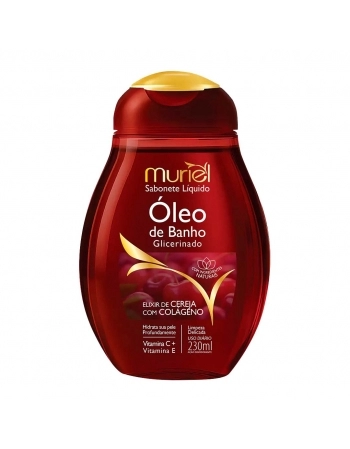 SABONETE LIQ OLEO DE BANHO MURIEL CEREJA C/ COLAGENO 230ML