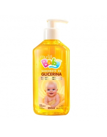 SABONETE LIQ GLICERINADO BABY MURIEL CAMOMILA C/ VALVULA 250ML