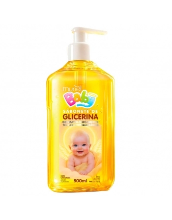 SABONETE LIQ GLICERINADO BABY MURIEL CAMOMILA C/ VALVULA 500ML