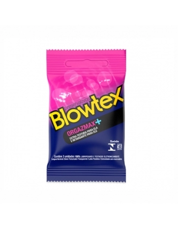 PRESERVATIVO BLOWTEX COM 3 ORGAZMAX BLOWTEX