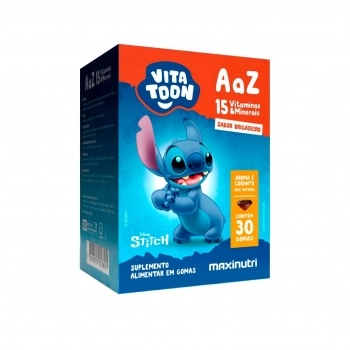 VITATOON STITCH POLIVITAMINICO AAZ SABOR BRIGADEIRO 30 GOMAS MAXINUTRI