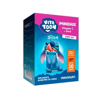 VITATOON STITCH IMUNIDADE (VIT. C E ZN) SABOR UVA 30 GOMAS