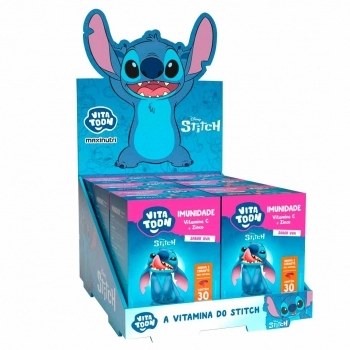 VITATOON STITCH (DISPLAY 06 UND C/ 30 GOMAS) IMUNIDADE (VIT. C E ZN) SABOR UVA MAXINUTRI