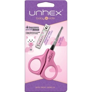 CONJUNTO UNHEX BABY CORTADOR DE UNHA + TESOURA MIX - MERHEJE