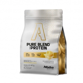 PURE BLEND 100% PROTEIN LACTO FREE BAUNILHA 907GR ATLHETICA