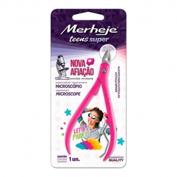 ALICATE PARA CUTICULA TEENS ROSA MEREJE