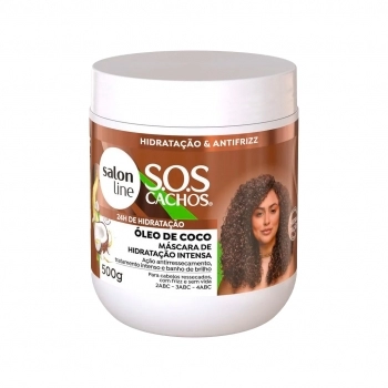 MASCARA DE HIDRATACAO COCO SOS CACHOS 500G SALON LINE