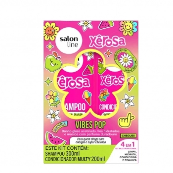 KIT SHAMPOO 300ML+COND. 300ML XEROSA VIBE POP SALON LINE