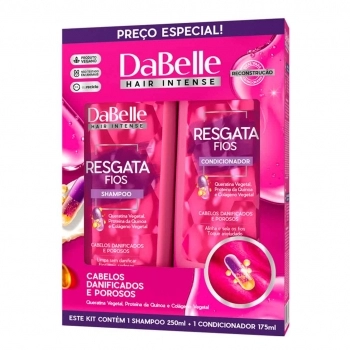 KIT SHAMPOO 250ML + COND 175 ML LISO ARRASADOR DABELLE