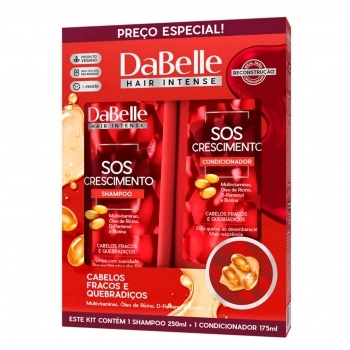 KIT SHAMPOO 250ML + COND 175 ML LISO ARRASADOR DABELLE