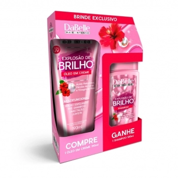 KIT EXPLOSAO DE BRILHO OLEO EM CREME 190ML + SH 100ML DABELLE