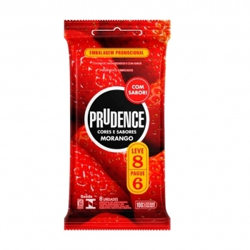 PRESERVATIVO PRUDENCE CS MORANGO LV8 PG6 MIX