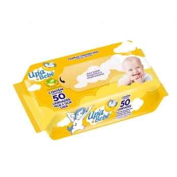 TOALHAS UMEDECIDAS UPA BEBE 50UN C/TAMPA WIPEX
