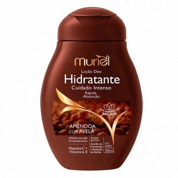 LOCAO HIDRATANTE CORPORAL MURIEL AMENDOA COM AVELA ACAO DES 200ML
