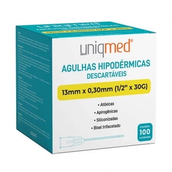 AGULHAS 13X0,3 C/100 UNIQMED