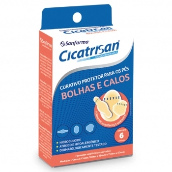 CURATIVO PARA OS PES FORMATOS VARIADOS BOLHAS COM 10 UN SANFARMA