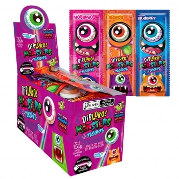 DIP LOKO NEON MONSTERS OLHO 12X15X10G