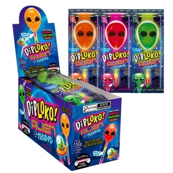 PIRULITO DIPLOKO ALIEN NEON - DANILLA