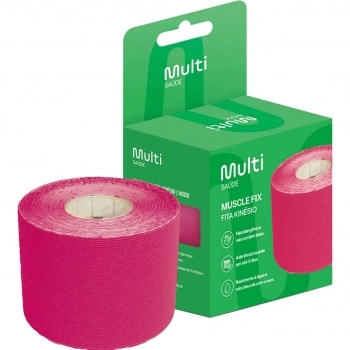 FITA KINESIO ROSA 5CMX5M MULTILASER