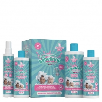 KIT CABELO E CORPO BEBELINHO ALGODÃO DOCE BIO INSTINTO KIDS 4 ITENS