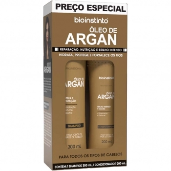 KIT CAPILAR ÓLEO DE ARGAN BIO INSTINTO 2 ITENS