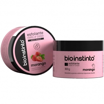 ESFOLIANTE ROSTO E CORPO MORANGO 300G BIO INSTINTO