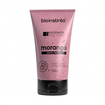 ESFOLIANTE ROSTO E CORPO MORANGO 150G BIO INSTINTO