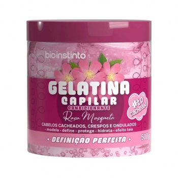GELATINA CONDICIONANTE CAPILAR ROSA MOSQUETA 500G BIO INSTINTO