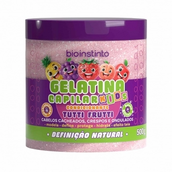 GELATINA CONDICIONANTE CAPILAR TUTTI FRUTTI KIDS 500G BIO INSTINTO