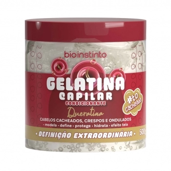 GELATINA CONDICIONANTE CAPILAR QUERATINA 500G BIO INSTINTO
