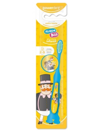 ESCOVA DENTAL COM PROTETOR MUNDO BITA R2149/ POWERDENT