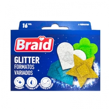 CURATIVOS GLITTER (4 FORMATOS) C/ 16UN