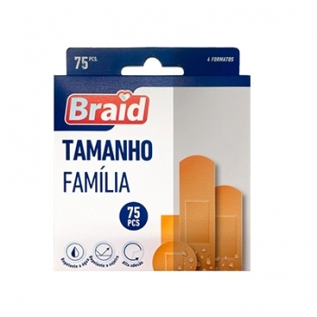 CURATIVOS TAMANHO FAMILIA (4 FORMATOS) C/ 75UN