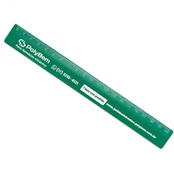 REGUA PLASTICA 20CM POLYBEM
