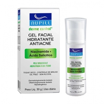 GEL FACIAL HIDRATANTE ANTIACNE 30G NUPILL