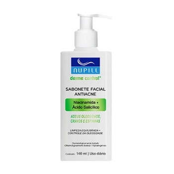 SABONETE LIQUIDO FACIAL ANTIACNE 140ML NUPILL