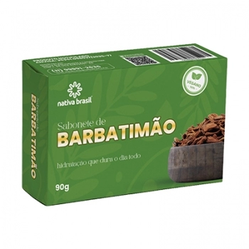 SABONETE BARRA BARBATIMAO 90G NATIVA BRASIL
