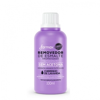 REMOVEDOR SEM ACETONA LAVANDA 100ML FARMAX