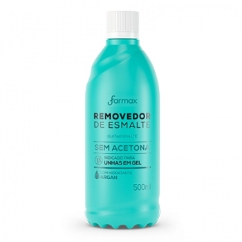 REMOVEDOR SEM ACETONA ARGAN 500ML FARMAX