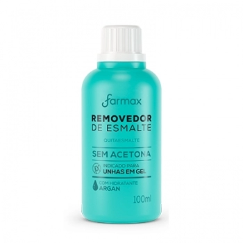 REMOVEDOR SEM ACETONA ARGAN 100ML FARMAX
