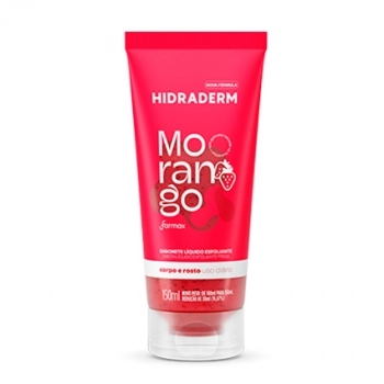 SABONETE LIQUIDO ESFOLEANTE MORANGO 150 ML HIDRADERM