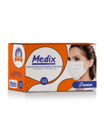 MASCARA CIRURGICA TRIPLA COM 50UN MEDIX