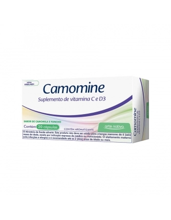CAMOMINE (VITAMINA C + D3) COM 20 CAPS ARTE NATIVA