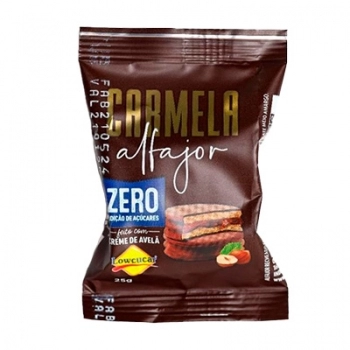 ALFAJOR ZERO ACUCAR 25G C 18 UN CARMELA