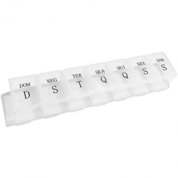 PORTA COMPRIMIDO P/ 7 DIAS COMPARTIMENTO EXTRA GRANDE SUPERMEDY
